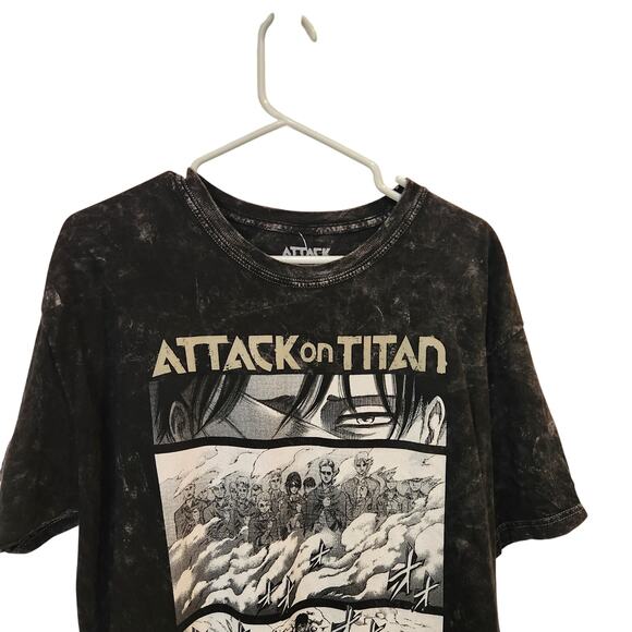 Attack On Titan Levi Last Chapter Manga Short Sleeve T-Shirt Anime Tee Black M - Picture 3 of 6